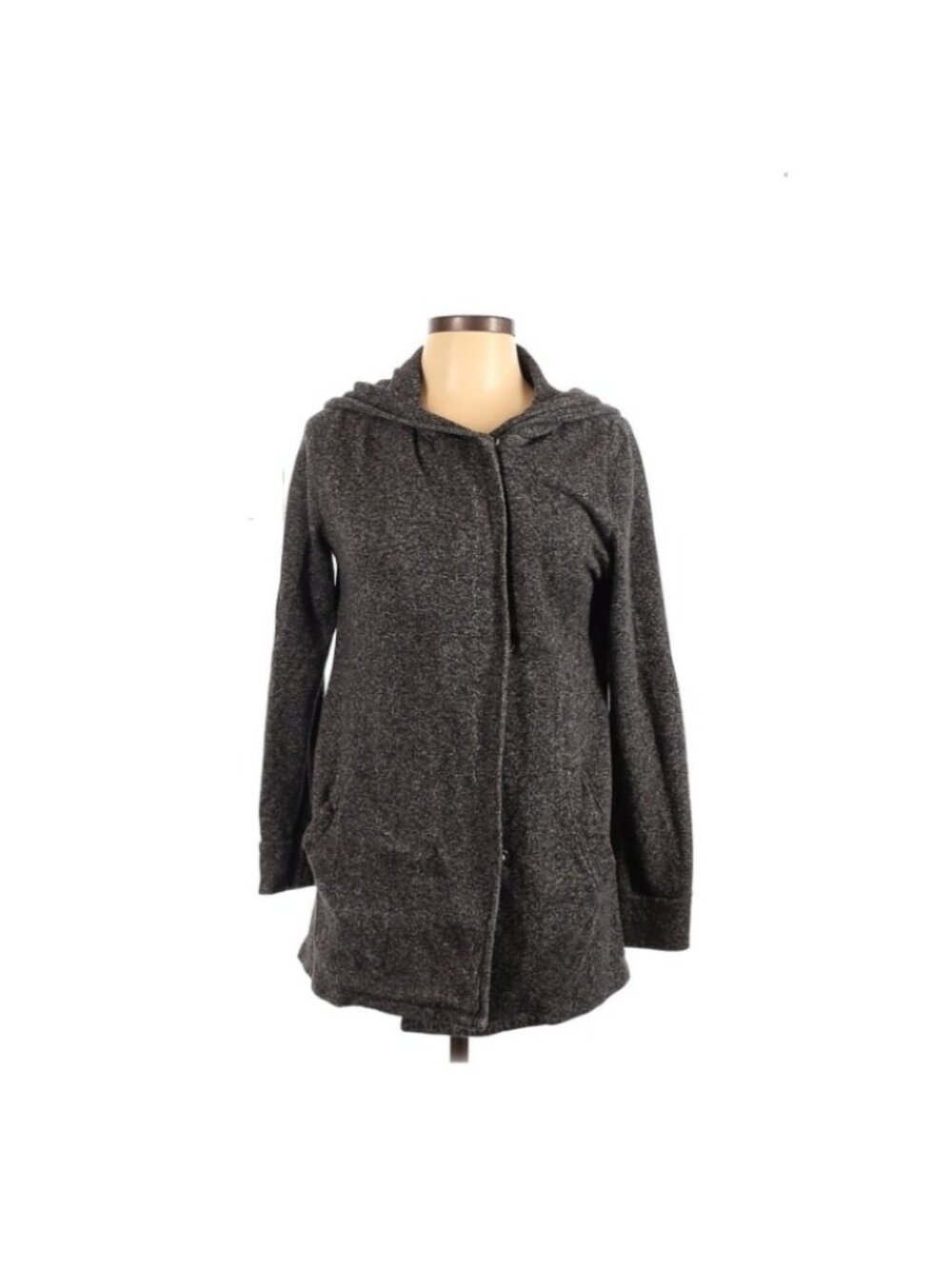 Bajee by Becool Dark Gray Hooded Sweater Jacket Size Large